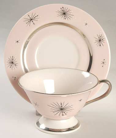 Romance of The Stars Pink Footed Cup & Saucer Set