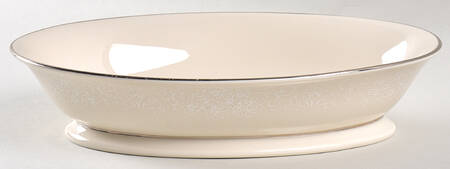 Spanish Lace White 8" Oval Vegetable Bowl