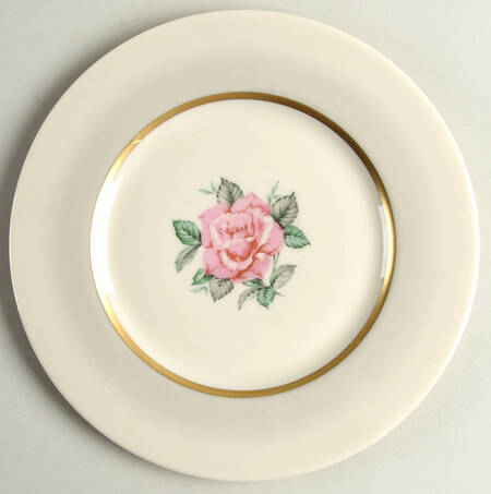 Sweetheart Rose Salad Plate