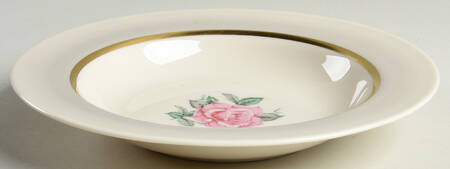 Sweetheart Rose Large Rim Soup Bowl