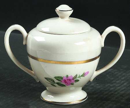 Sweetheart Rose Sugar Bowl & Lid