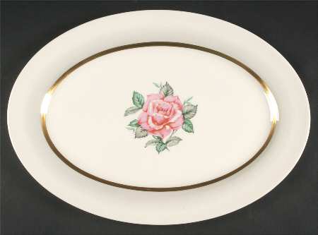 Sweetheart Rose 15" Oval Serving Platter