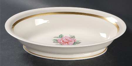 Sweetheart Rose 10" Oval Vegetable Bowl
