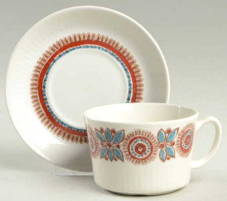 Astrid Flat Cup & Saucer Set