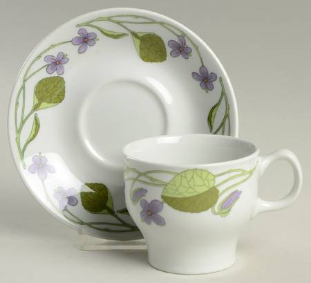 Fiol (Norway) Flat Cup & Saucer Set
