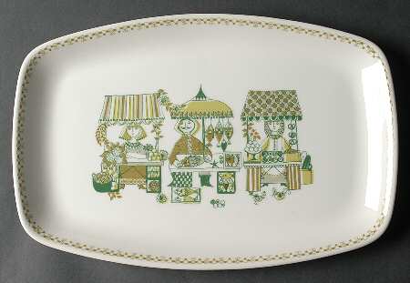 Market 13" Oval Serving Platter