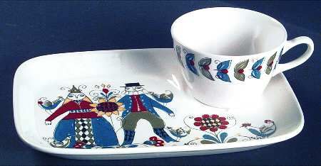 Saga Snack Plate & Cup Set