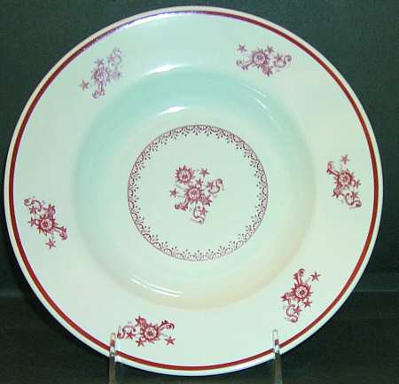 Chelsea Red Rim Soup Bowl