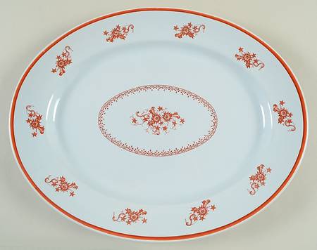 Chelsea Red 13" Oval Serving Platter