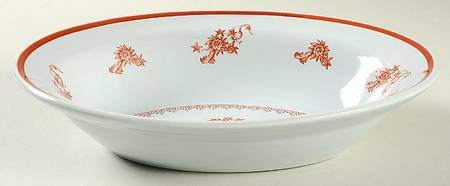Chelsea Red 8" Oval Vegetable Bowl