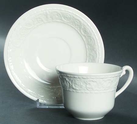 Florentine Flat Cup & Saucer Set