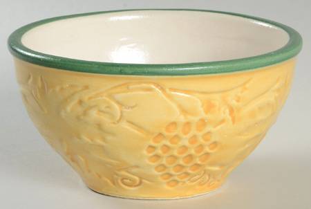 Grape Garland Embossed Butterscotch Soup/Cereal Bowl