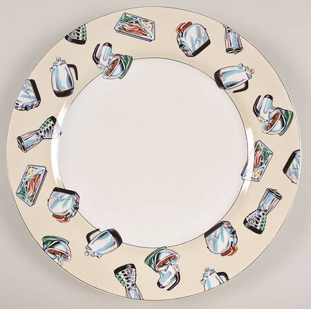 50's Kitchen 12" Chop Plate (Round Platter)