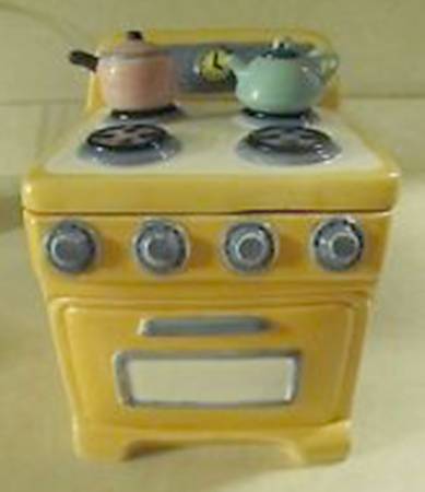 50's Kitchen Medium Canister & Lid