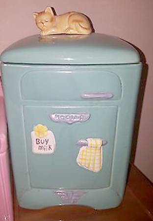 50's Kitchen Large Canister & Lid