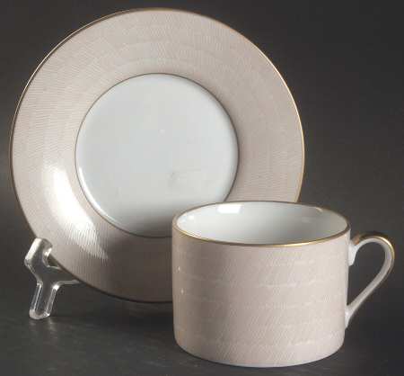 Adobe Peach Flat Cup & Saucer Set