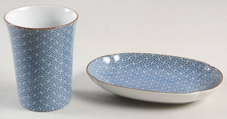 Ajiro 2pc Bathroom Set (Tumbler & Soap Dish)