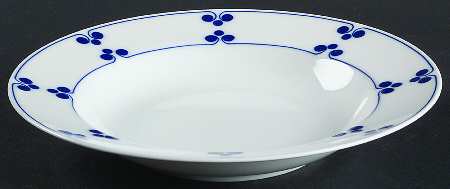 Allegro Blue Rim Soup Bowl