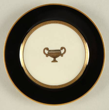 Amphora Black Bread & Butter Plate