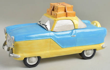 American Roadside Figural Cookie Jar & Lid