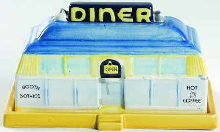 American Roadside 1/4 Pound Figural Covered Butter by Fitz & Floyd