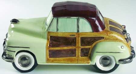 American Roadside Figural Cookie Jar & Lid