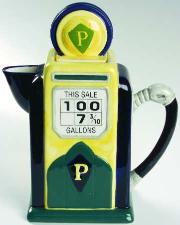 American Roadside Figural Coffee Pot & Lid