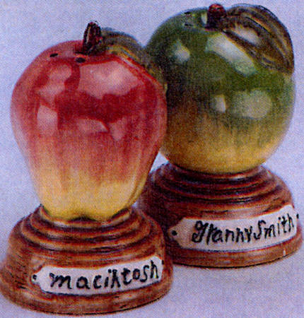 Apple Delight Figural Salt and Pepper Set