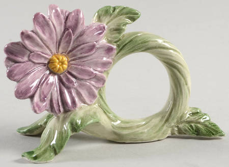 April Flowers Napkin Ring