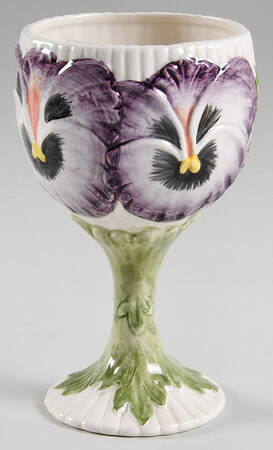 April Flowers China Goblet