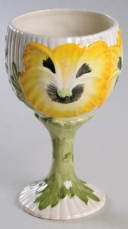 April Flowers China Goblet