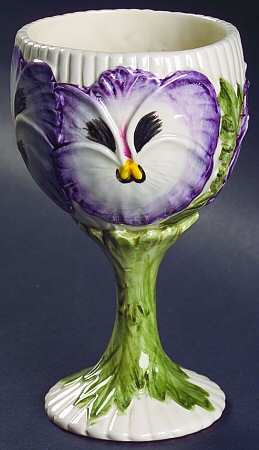 April Flowers China Goblet