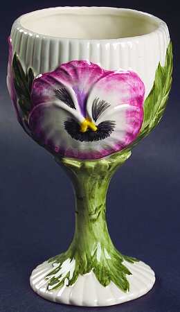 April Flowers China Goblet