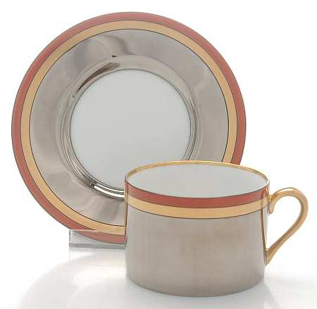 Aragon Flat Cup & Saucer Set