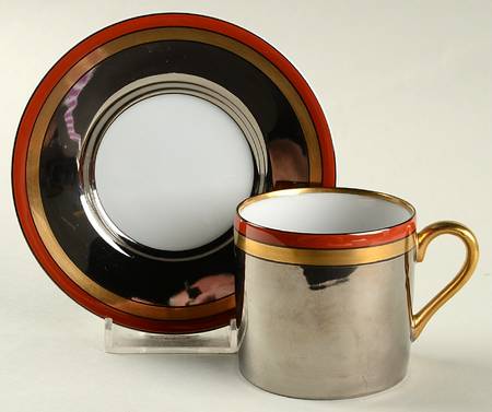 Aragon Flat Demitasse Cup & Saucer Set