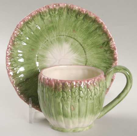 Asparagus Flat Cup & Saucer Set