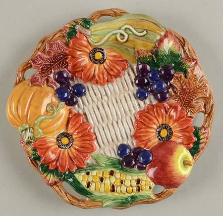 Autumn Bounty Saucer for Soup Bowl Set