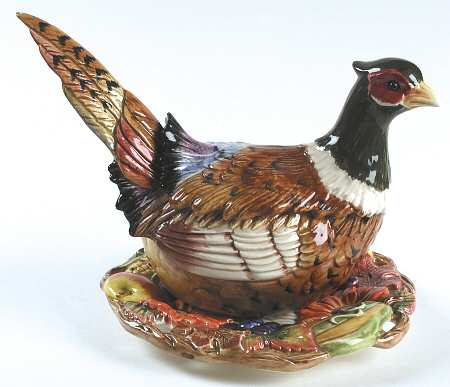 Autumn Bounty Soup Bowl and Saucer Set with Lid