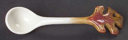 Autumn Bounty All Ceramic Sugar Spoon