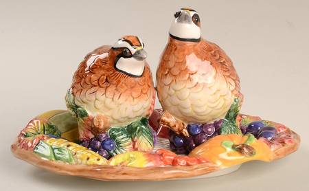 Autumn Bounty (3 Pc) Salt & Pepper Tray Set