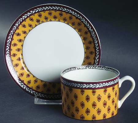 Avignon Flat Cup & Saucer Set by Fitz & Floyd