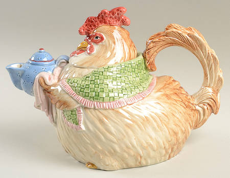 Bacon & Eggs Figural Teapot & Lid