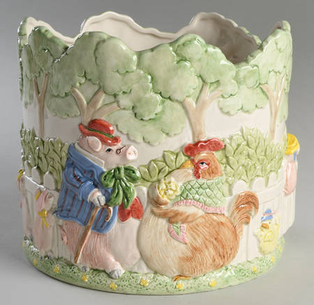 Bacon & Eggs 8" Flower Pot