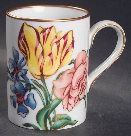 Bariolage Des Fleurs White Mug