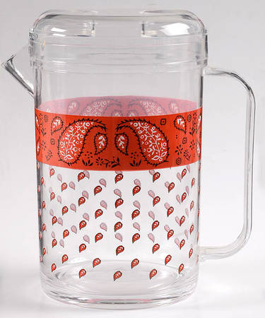 Bandana Acrylic Pitcher & Lid