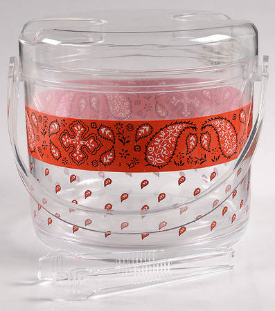 Bandana Acrylic Ice Bucket W/Lid