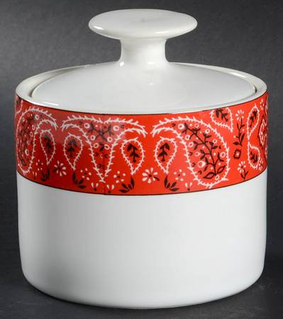 Bandana Sugar Bowl & Lid