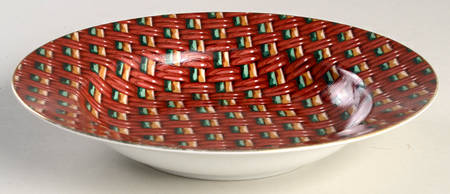 Basketry Large Rim Soup Bowl