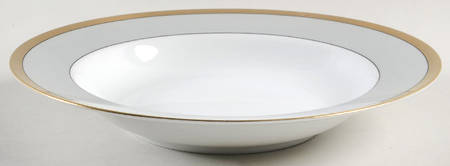 Biarritz Gris (Gray) Rim Soup Bowl