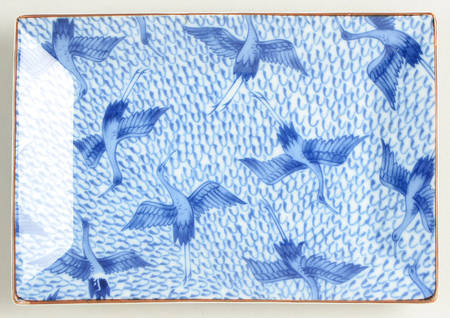 Blue Stork 5" Rectangular Tray